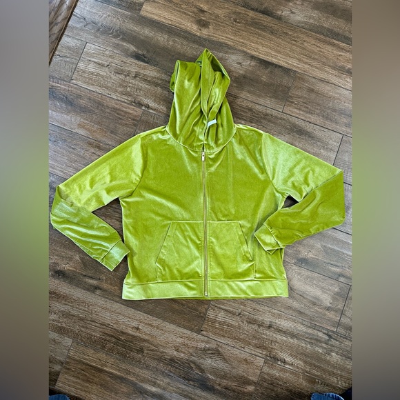 Fabletics Velour Track Suit in Golden Leaf Medium, Donna Velour Hoodie, Emma Leg - Picture 4 of 12